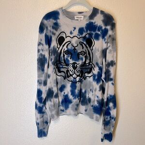 Kenzo Tiger Head-print Crew Neck Sweatshirt Size Small